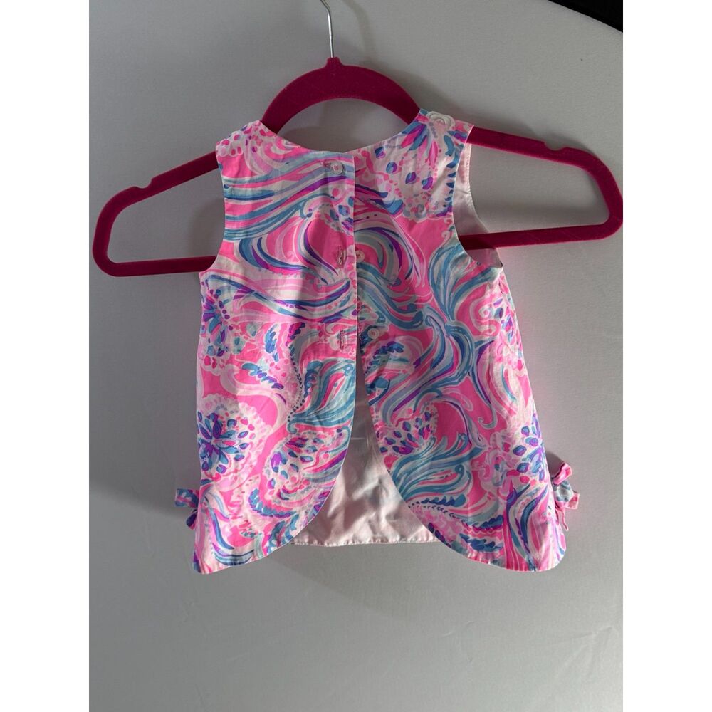 Lilly Pulitzer Baby Girls 18-24M Pink Tropical Tunic Top Monogrammed